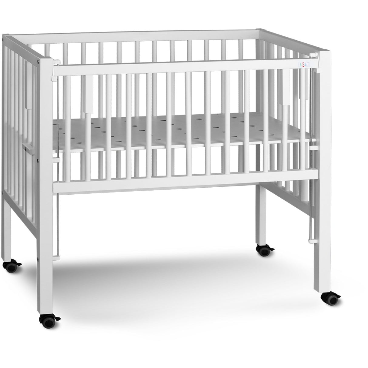 tiSsi® White Laquer Maxi Børneseng Massiv Bøg