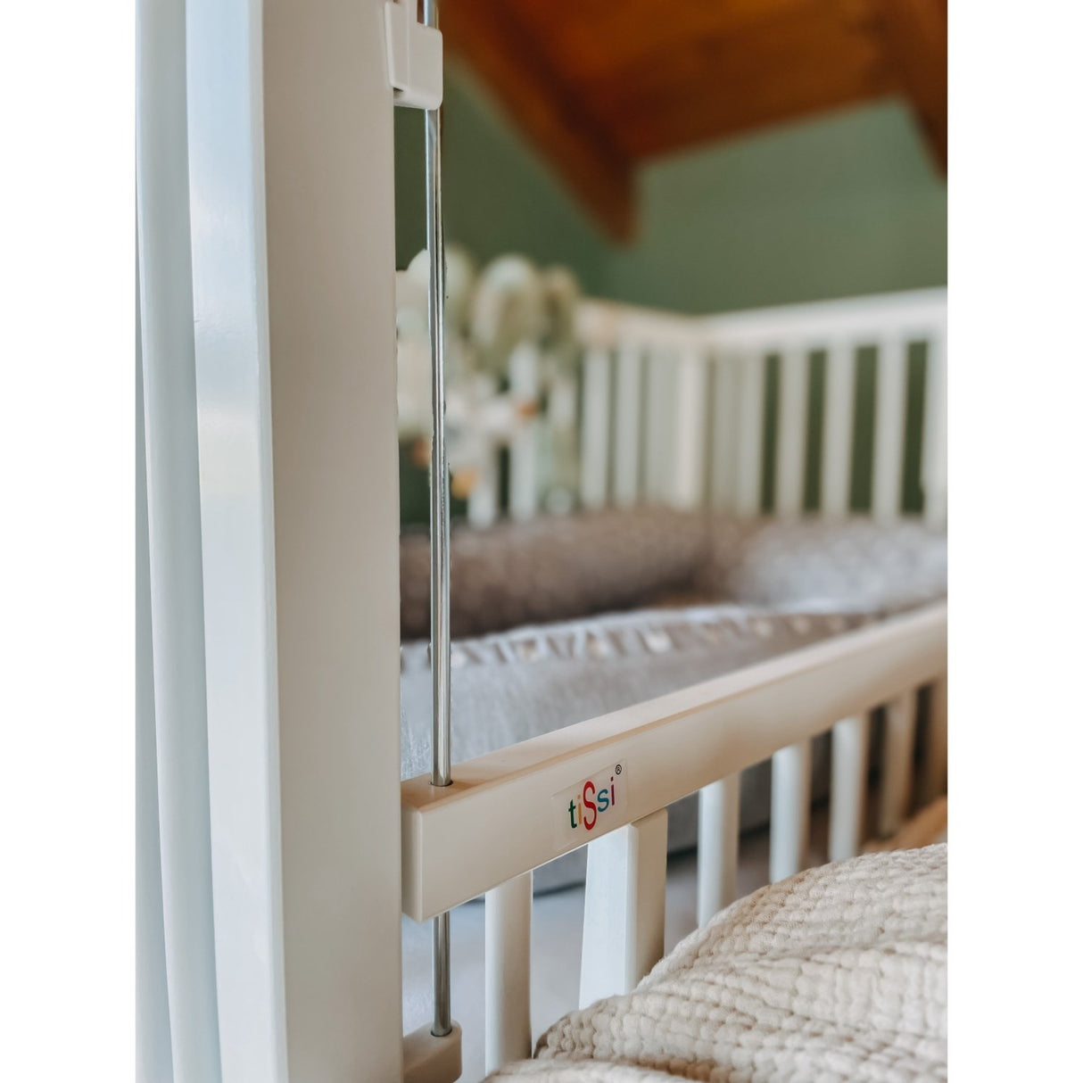 tiSsi® White Laquer Maxi Børneseng Massiv Bøg