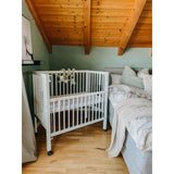 tiSsi® White Laquer Maxi Børneseng Massiv Bøg