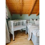 tiSsi® White Laquer Maxi Børneseng Massiv Bøg