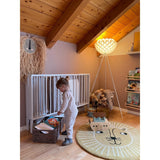 tiSsi® White Laquer Jori Sammenklappelig Børneseng Massiv Bøg