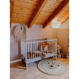 tiSsi® White Laquer Jori Sammenklappelig Børneseng Massiv Bøg