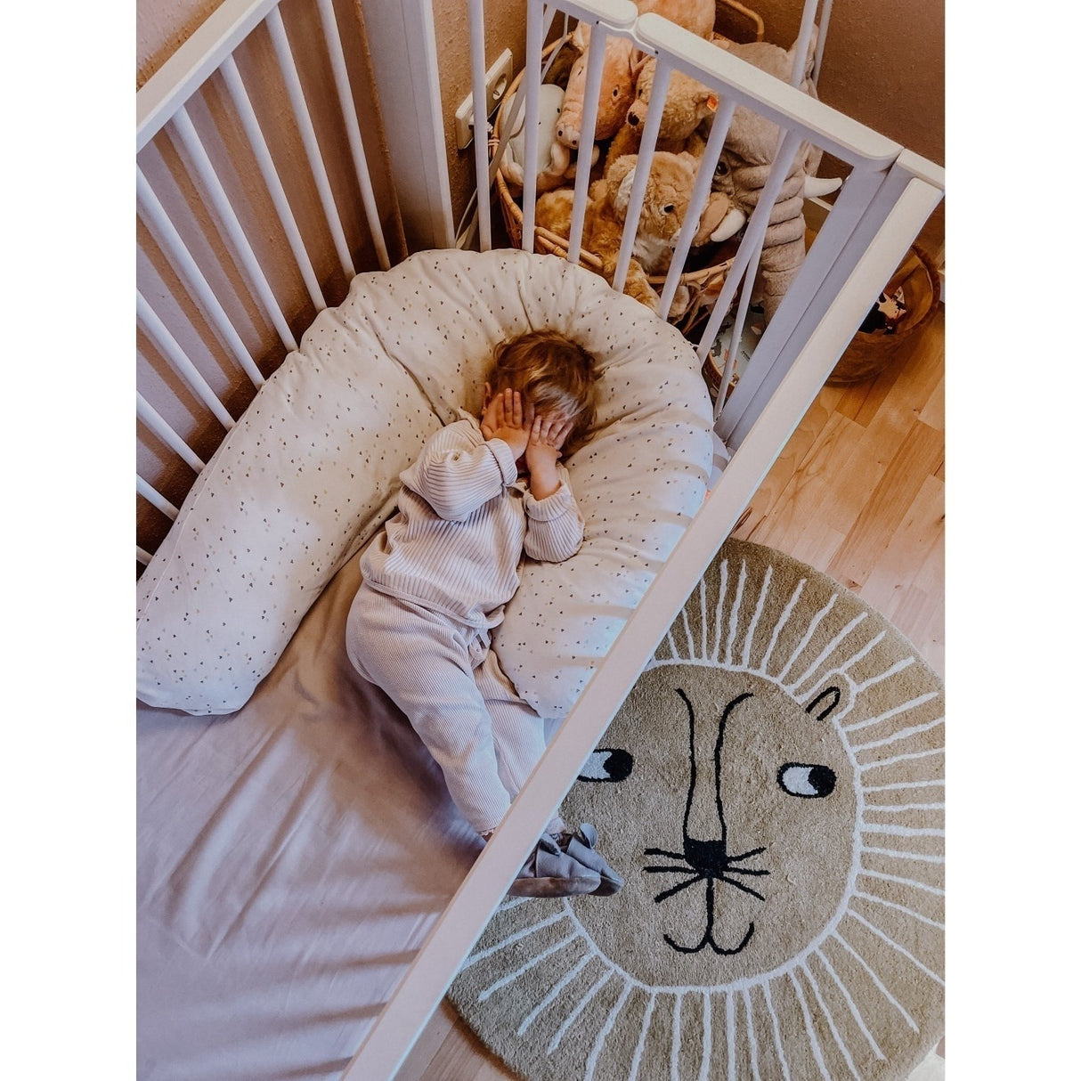 tiSsi® White Laquer Jori Sammenklappelig Børneseng Massiv Bøg