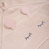 Pippi Rose Dust Hooded Baby Håndklæde