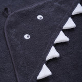 Pippi Odyssey Gray Hooded Baby Håndklæde