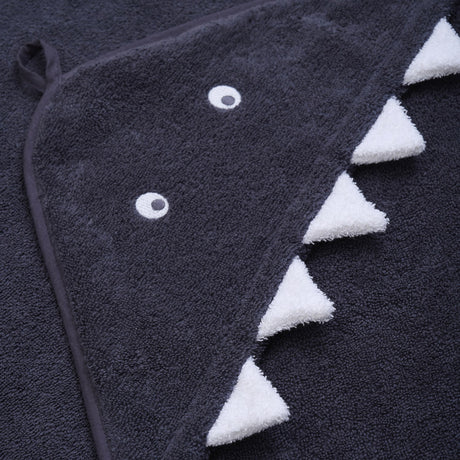 Pippi Odyssey Gray Hooded Baby Håndklæde