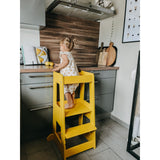 tiSsi® Sun Yellow Laquer Felix Læringstårn Massiv Bøg