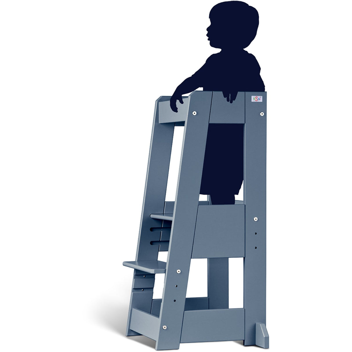 tiSsi® Dove Blue Laquer Felix Læringstårn Massiv Bøg