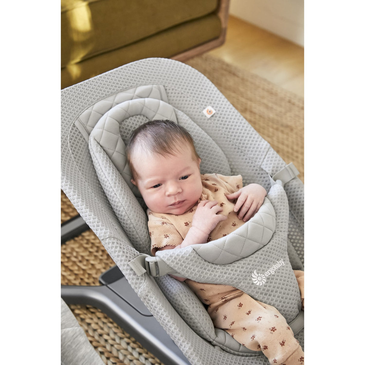 Ergobaby Light Grey Evolve Bouncer Mesh