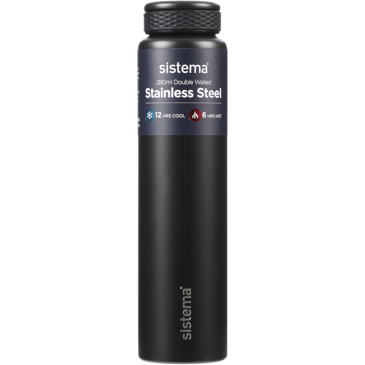 Sistema Black Stainless Steel Drikkedunk 280 Ml