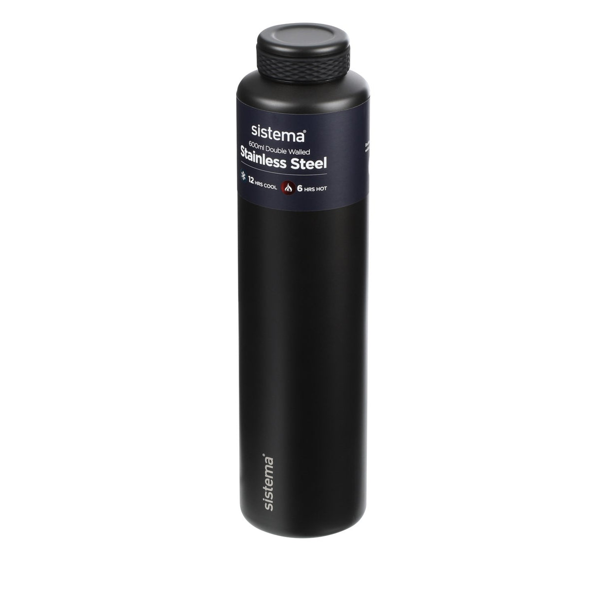 Sistema Black Stainless Steel Drikkedunk 600 Ml