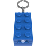 Euromic Lego® Minifigurines™ Nøglering Med Lys 2X4 Brick Blue