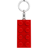 Euromic Lego® Minifigurines™ Nøglering Med Lys 2X4 Brick Red