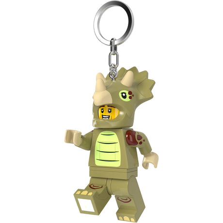 Euromic Lego® Minifigurines™ Nøglering Med Lys Triceratops Costume Fan