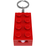 Euromic Lego® Minifigurines™ Nøglering Med Lys 2X4 Brick Red