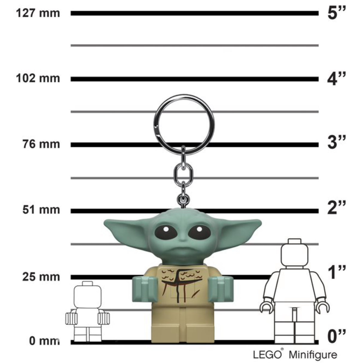 Euromic Lego® The Mandalorian The Child Key Nøglering Med Led Lys H