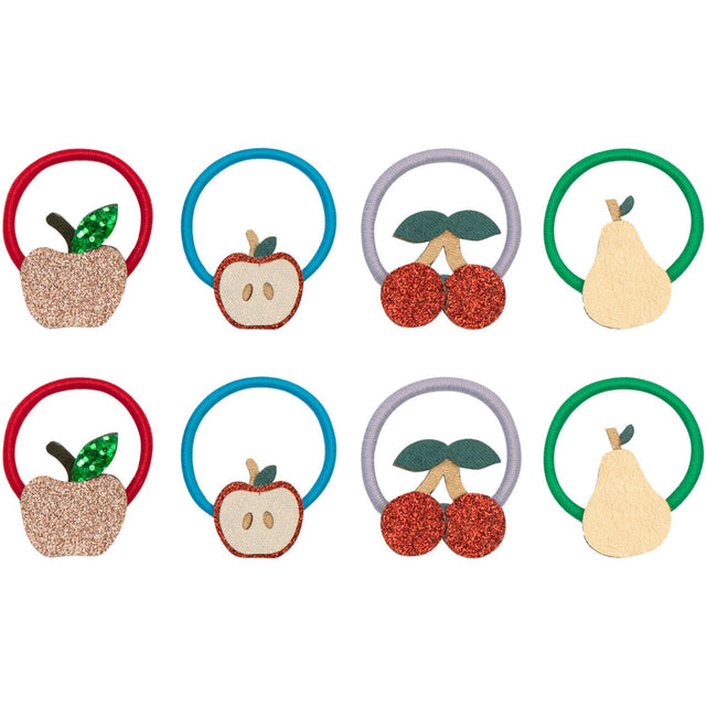 Mimi & Lula 8 Hårelastikker - Mini Fruity Mushroom Village