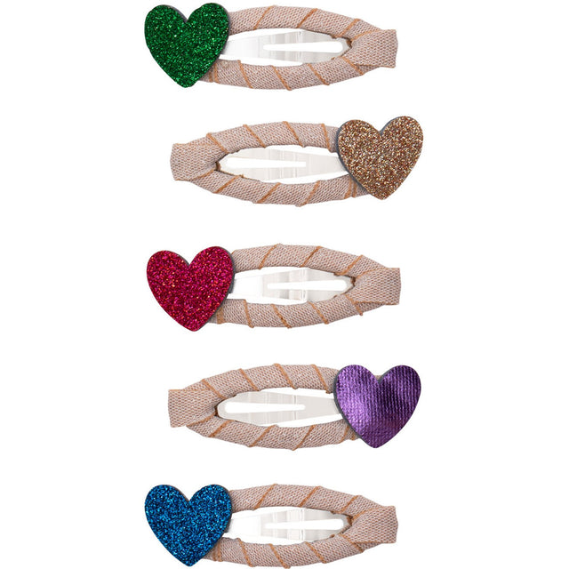 Mimi & Lula 5 Hårspænder - Mini Jazzy Heart Dancing Queen