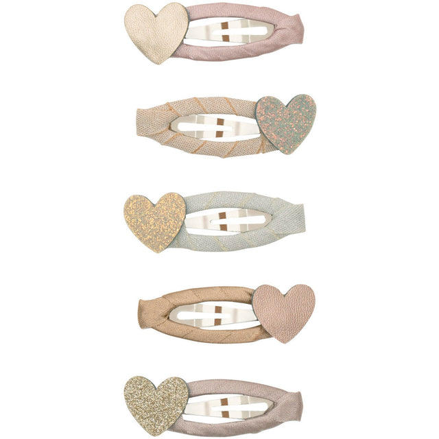 Mimi & Lula 5 Hårspænder - Mini Heart Shimmer Enchanted