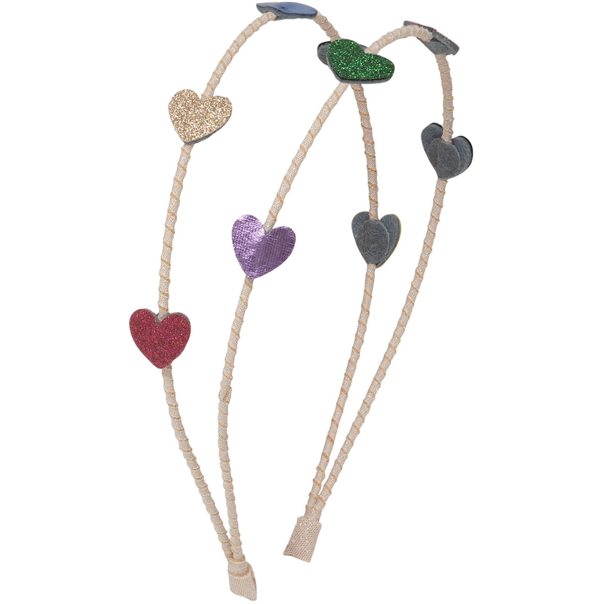 Mimi & Lula Dobbelt Hårbøjle - Jazzy Heart Dancing Queen