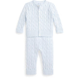 Ralph Lauren Baby Pearl Blue Baby Boy Jumper Sæt