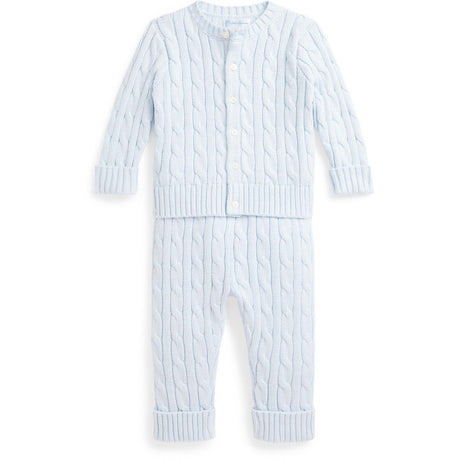 Ralph Lauren Baby Pearl Blue Baby Boy Jumper Sæt