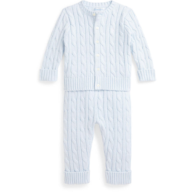 Ralph Lauren Baby Pearl Blue Baby Boy Jumper Sæt