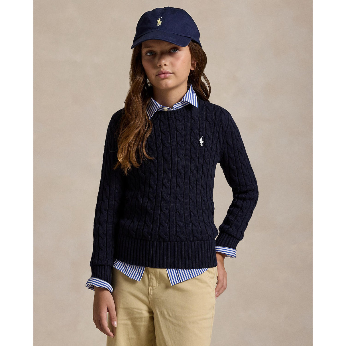 Polo Ralph Lauren Rl Navy W/ Nevis Girl Pullover