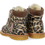 Angulus Beige Leo/Taupe Begynder TEX-støvle Med Velcrolukning