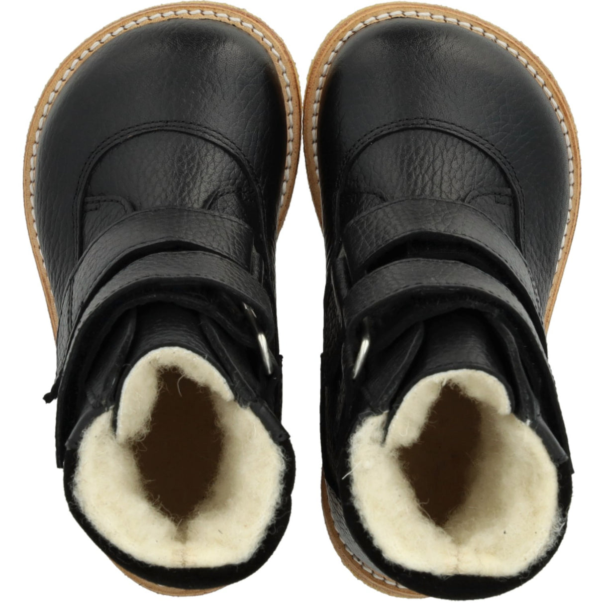 Angulus Sort TEX-støvle Med Velcrolukning