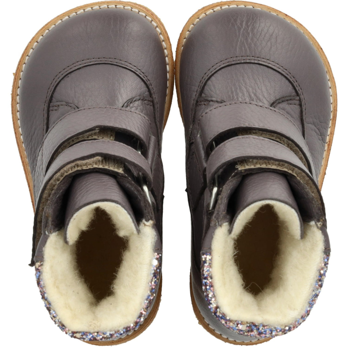 Angulus Lavender/Pastel Multi Glitter TEX Støvle Med Glitter Og Velcro