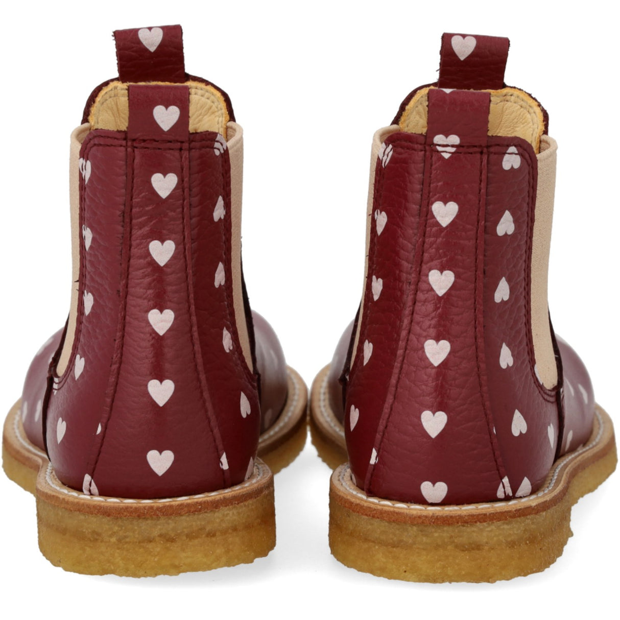 Angulus Berry Hearts/Rose Elastic Chelsea Støvle Med Print