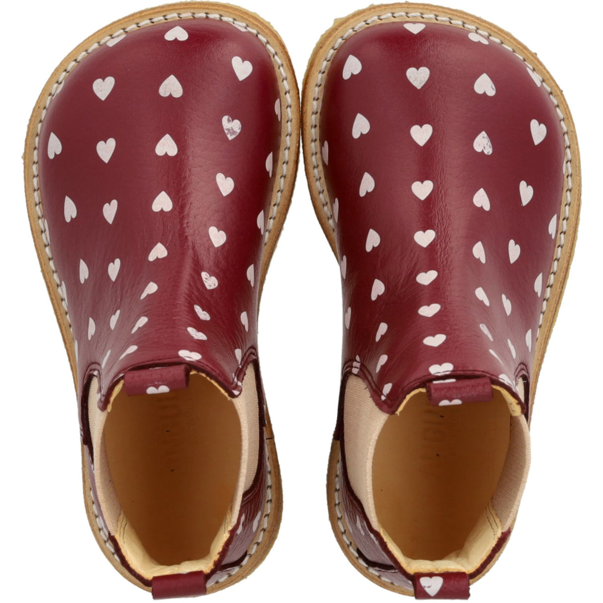 Angulus Berry Hearts/Rose Elastic Chelsea Støvle Med Print