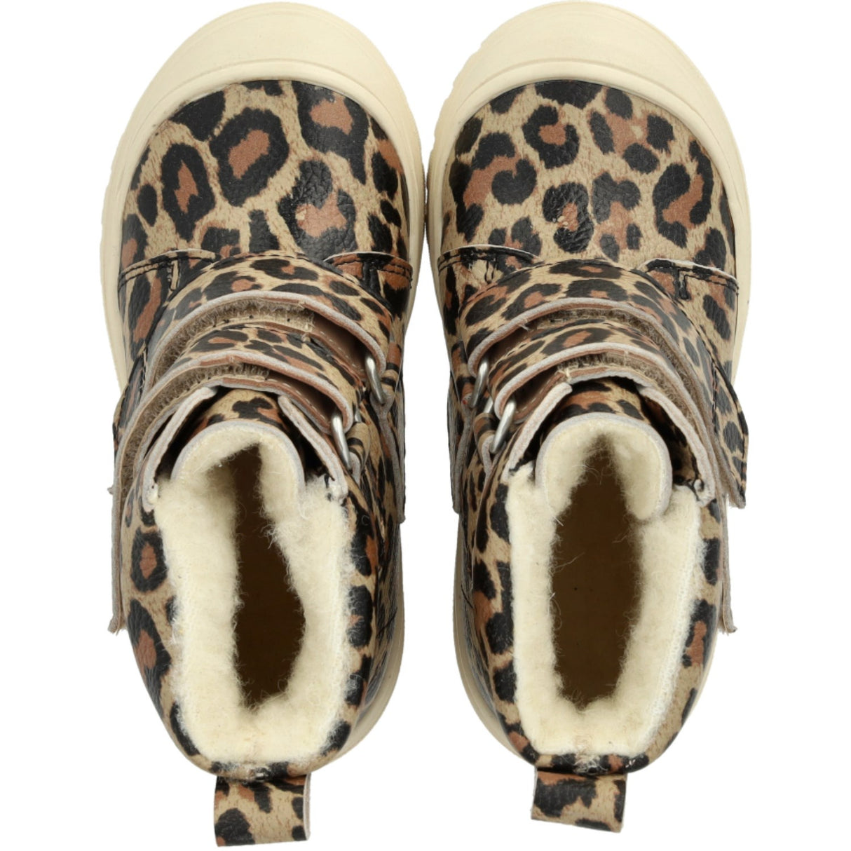 Angulus Beige Leo TEX-støvle Med Hjerteprint Og Uldfoer