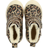 Angulus Beige Leo TEX-støvle Med Hjerteprint Og Uldfoer