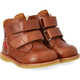 Angulus Cognac/Cognac Begynder TEX-støvle Med Broderet Snemand