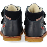 Angulus Navy/Navy Begynder TEX-støvle Med Broderet Snemand