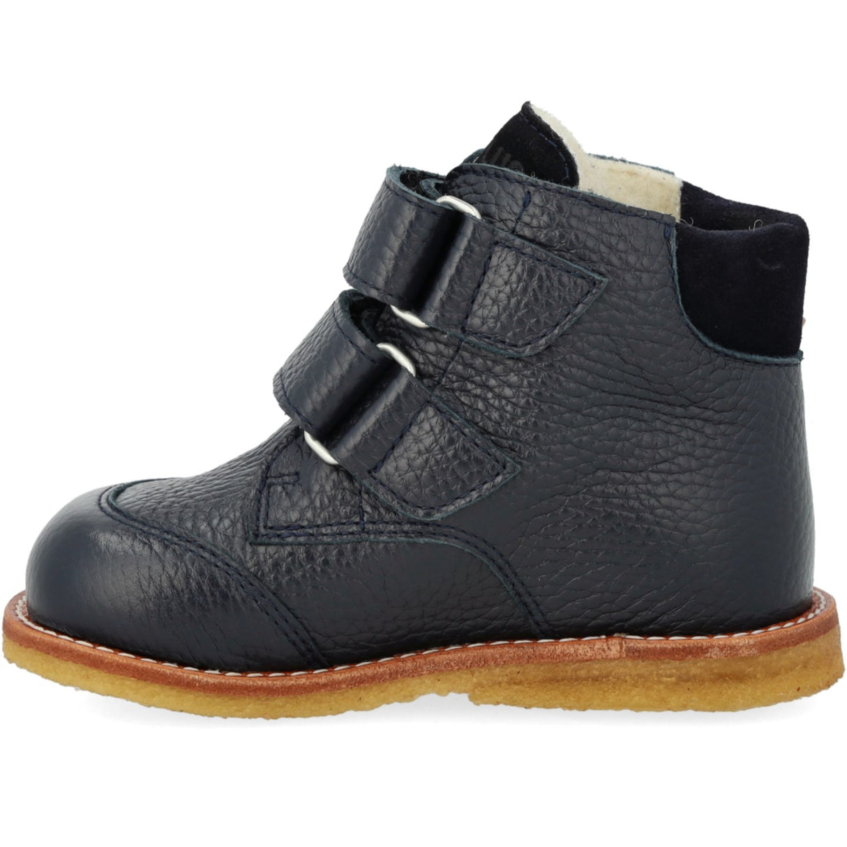 Angulus Navy/Navy Begynder TEX-støvle Med Broderet Snemand