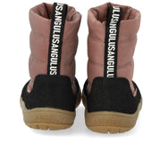 Angulus Black/Dusty Rouge Let Og Fleksibel TEX-vinterstøvle I Nylon