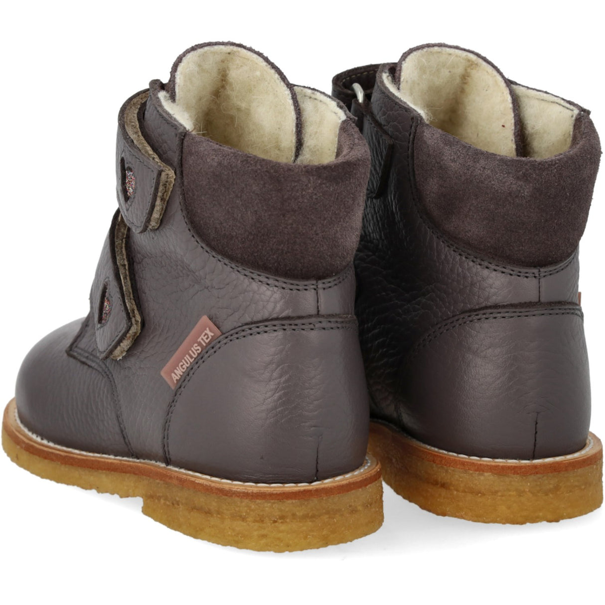 Angulus Lavender/Multi Glitter/Lavende TEX-støvle Med Funklende Glitterhjerter