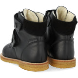 Angulus Black/Black Glitter TEX-støvle Med Funklende Glitterhjerter