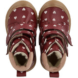 Angulus Berry Hearts/Rosebud Begynder TEX-støvle Med Print Og Merino Uldfoer