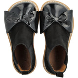 Angulus Black/Black Elastic Chelsea Støvle Med Laksnude- Og Sløjfe