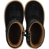 Angulus Black Cowboystøvle Med Frynser Og Broderi