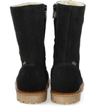 Angulus Black Klassisk Mellemhøj Støvle I Ruskind