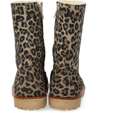 Angulus Beige Leo Klassisk Mellemhøj Støvle I Ruskind