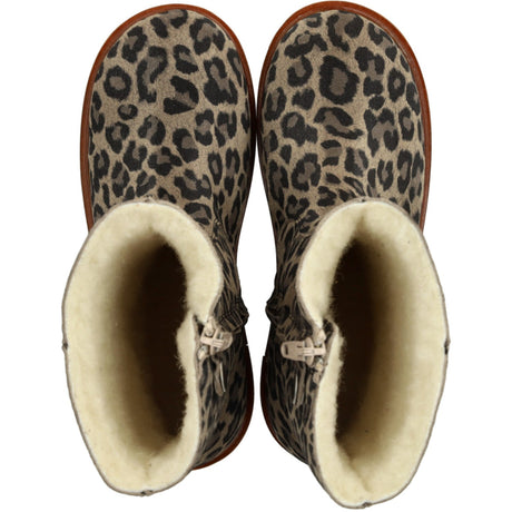 Angulus Beige Leo Klassisk Mellemhøj Støvle I Ruskind