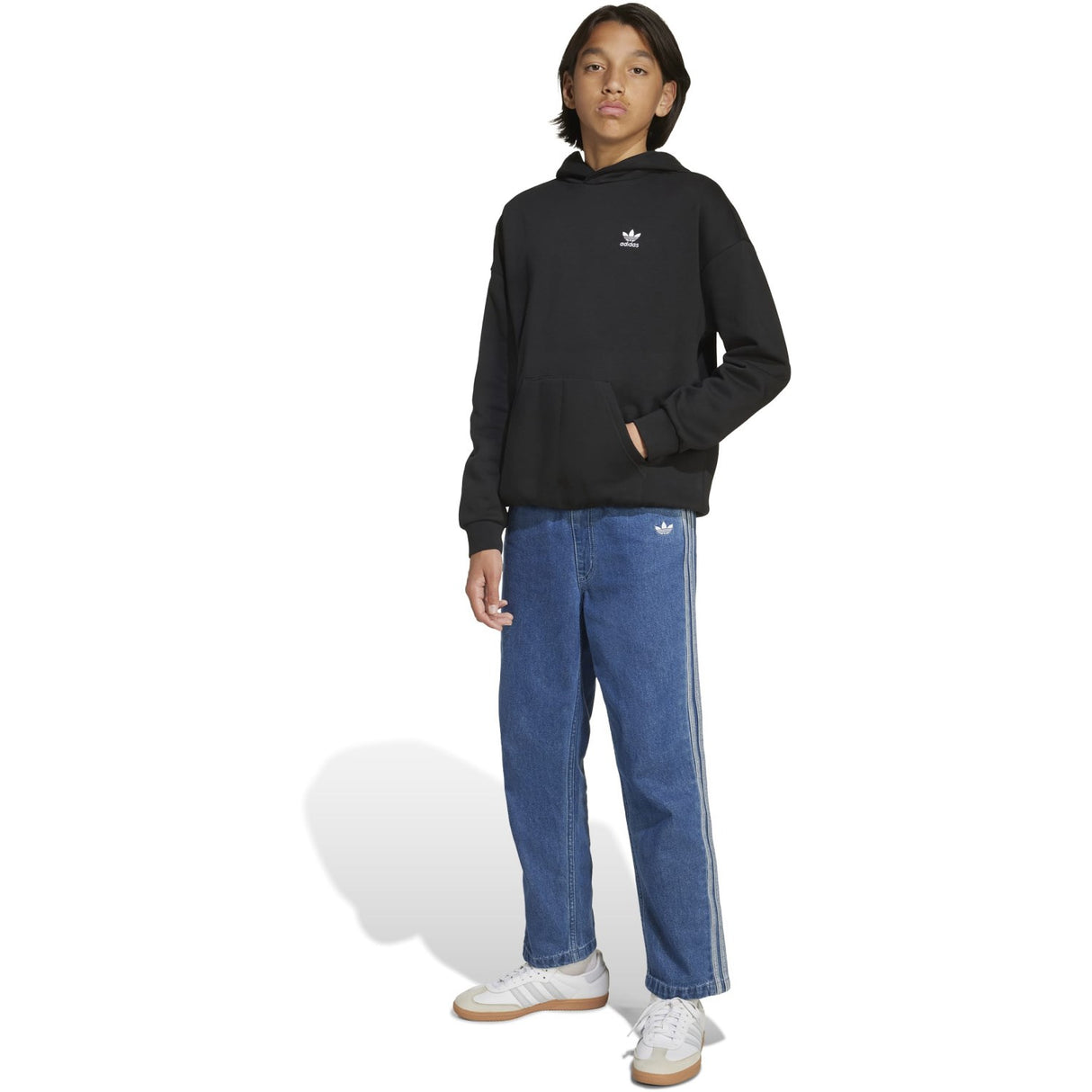 adidas Originals Black/White Loose Hættetrøje Fl