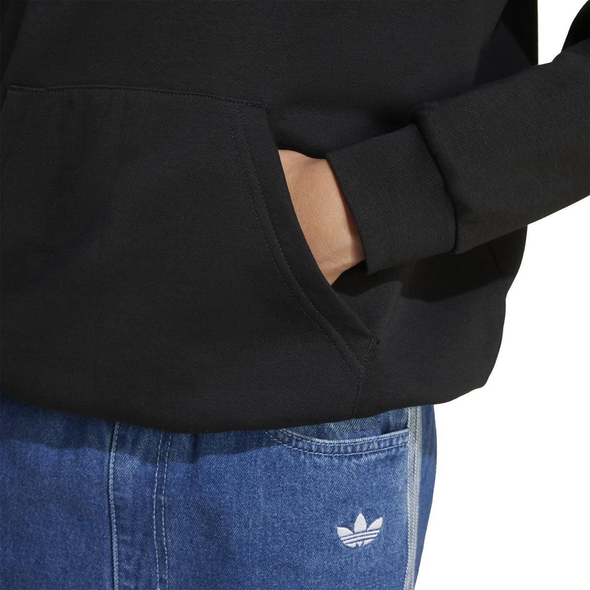 adidas Originals Black/White Loose Hættetrøje Fl