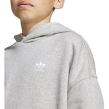 adidas Originals Medium Grey Heather/White Loose Hættetrøje Fl